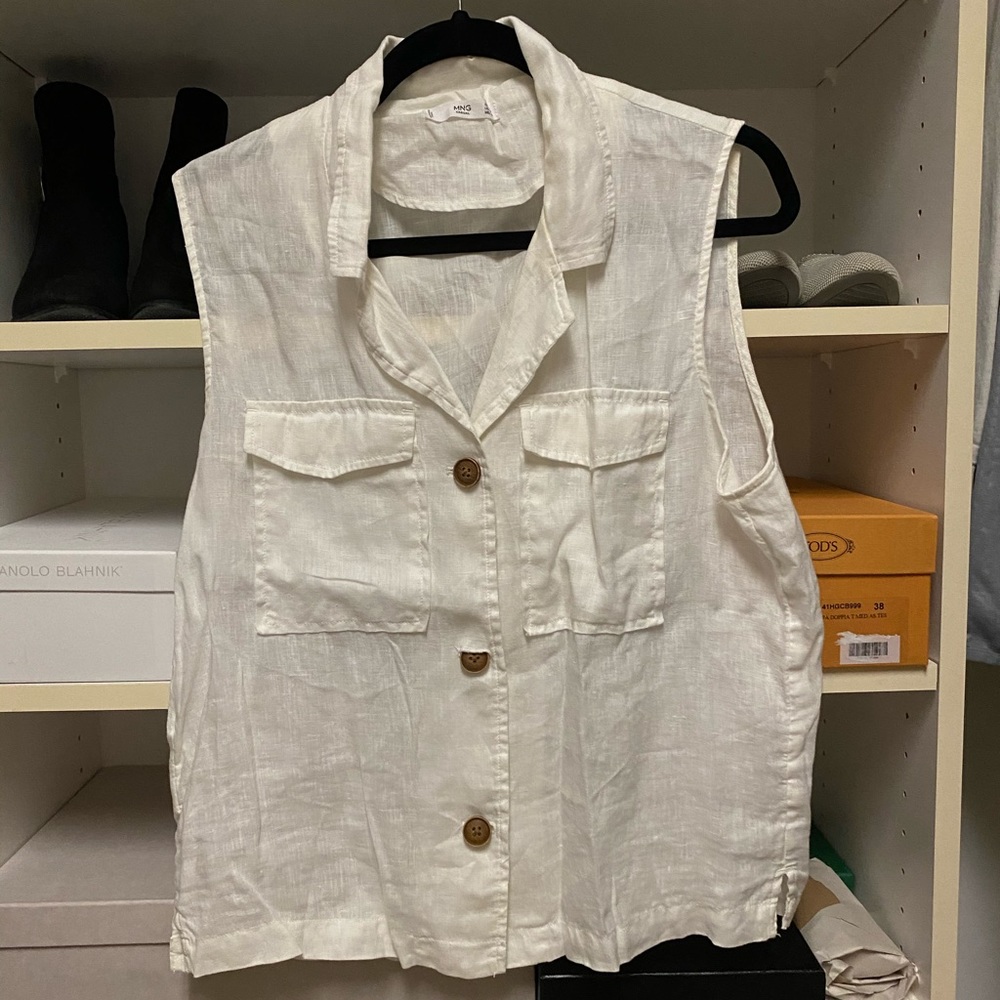 Mango white shirt